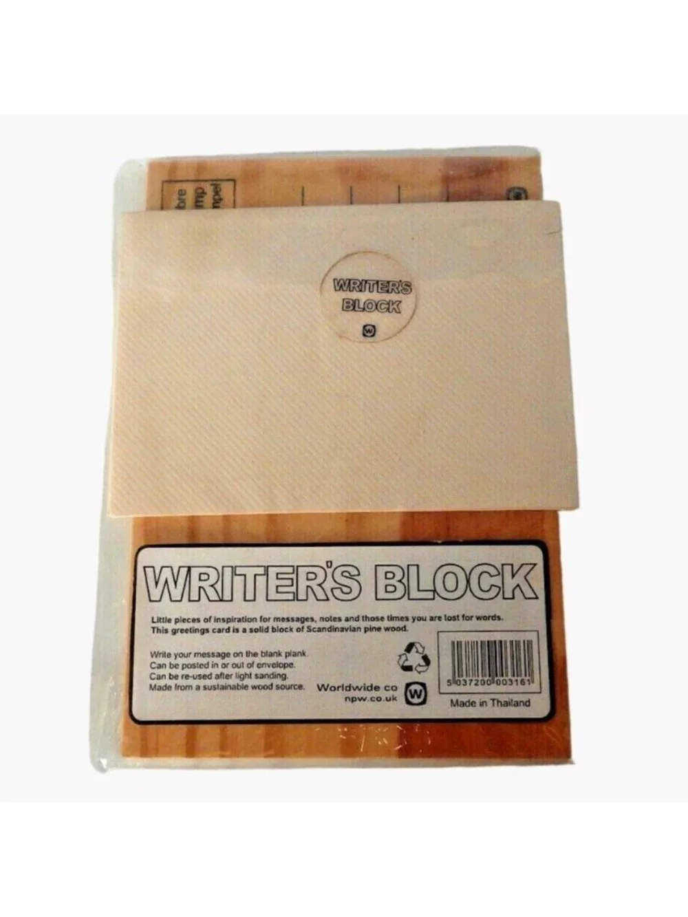 Writers Block Wooden Postcard Theres no place like home If you dont have money